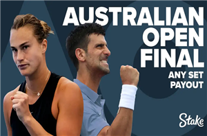 Australian Open Final – Get Paid Out If Your Pick Wins Any Set 6-0, 6-1 or 6-2 But Loses Final